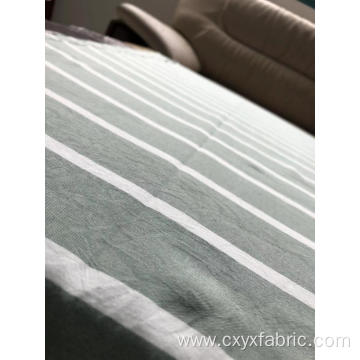 stripe yarn dyed fabric polyester for home textile